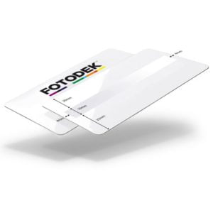 FOTODEK Blank White Cards With Signature Panel - PREMIUM ICE