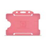 Pink Biodegradable Open Face Card Holders - Landscape format - Single Sided - YA302-L-PK - Pack of 100