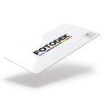 FOTODEK PREMIUM ICE blank white plastic cards with a HOLOIMAGE anti-forgery security feature - WF76-AI-HIA - Pack of 100